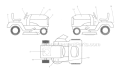 Page F Diagram and Parts List for WE12542A  Weed Eater Lawn Tractor